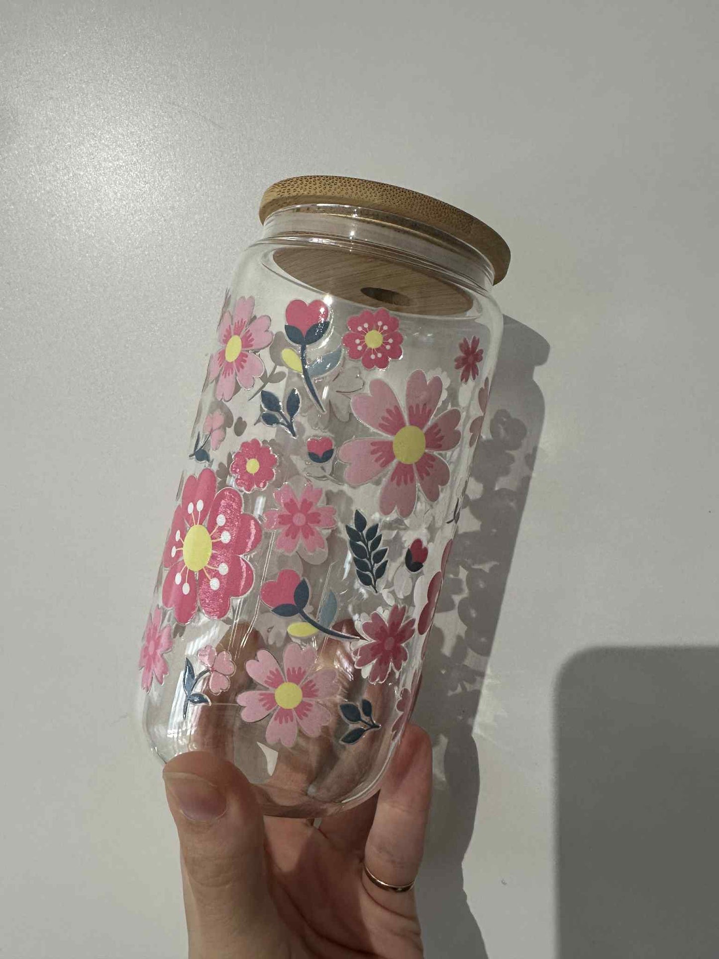 Fleur rose prêt à partir