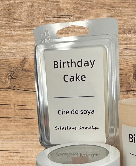 Cube de cire birthday cake