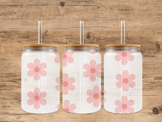 verre givrer rose pale