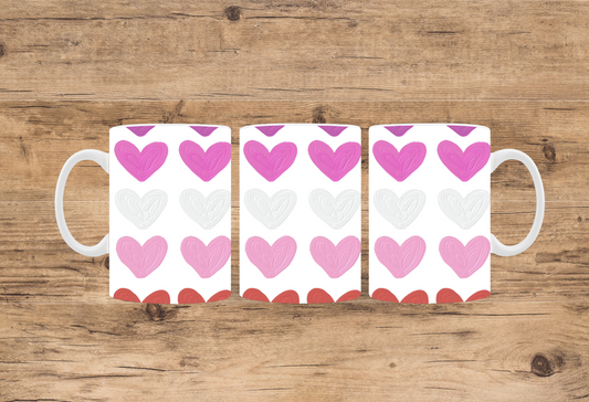 Tasse Blanche St-Valentin