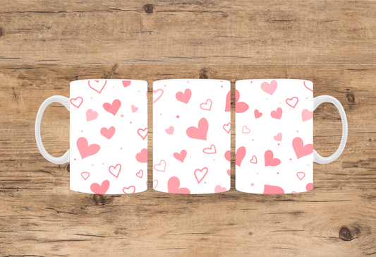 Tasse Blanche St-Valentin