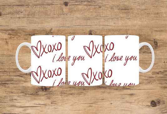 Tasse Blanche St-Valentin