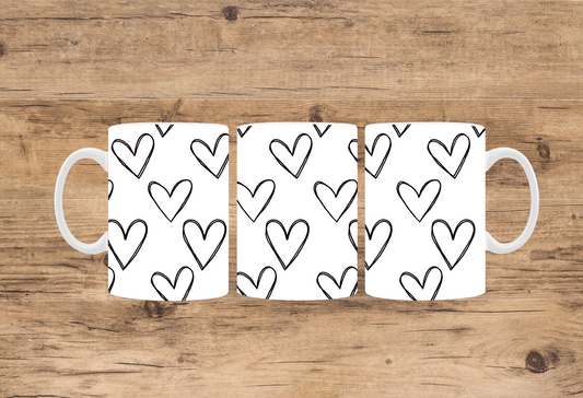 Tasse Blanche St-Valentin